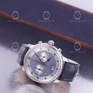 Zeppelin Friedrichshafen 8584-3 blau Großdatum-Chrono