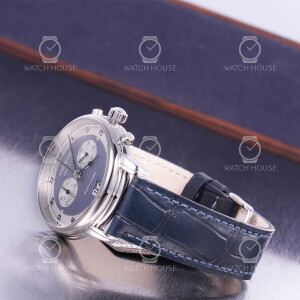 Zeppelin Friedrichshafen 8584-3 blau Großdatum-Chrono