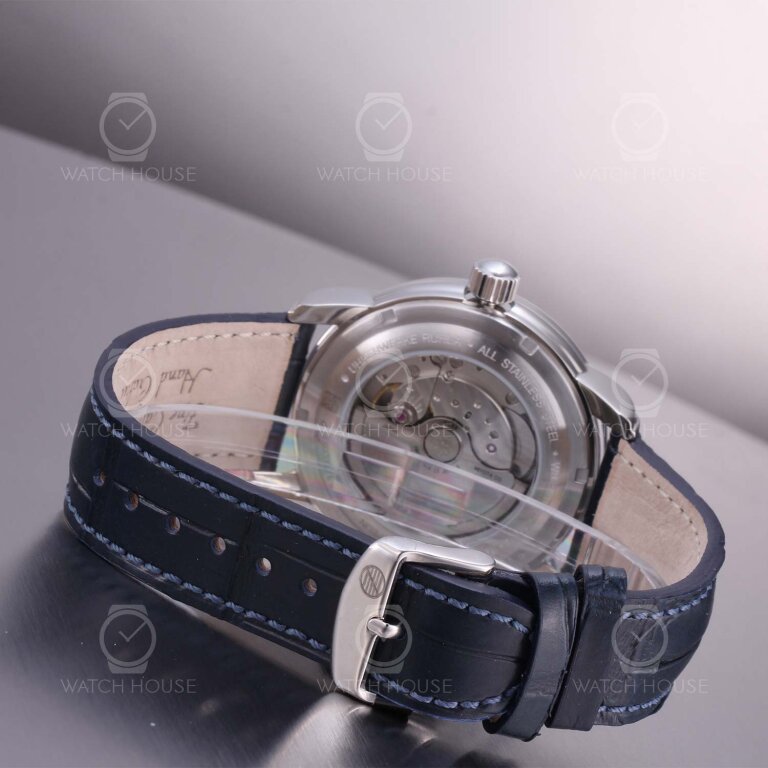 Zeppelin Friedrichshafen 8590-3 Blau - Automatikuhr mit Gangreservenanzeige