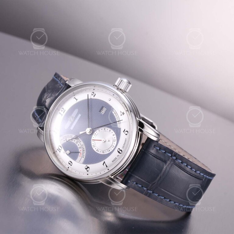 Zeppelin Friedrichshafen 8590-3 Blau - Automatikuhr mit Gangreservenanzeige