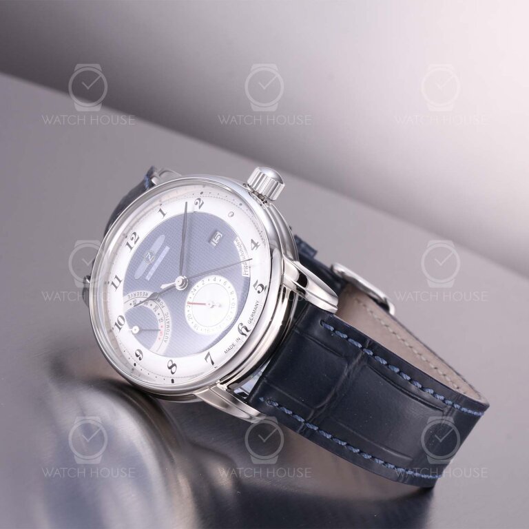 Zeppelin Friedrichshafen 8590-3 Blau - Automatikuhr mit Gangreservenanzeige